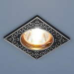 Точечный светильник Elektrostandard 120071 MR16 BK/SL черный/серебро