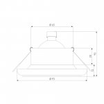 Влагозащищенный точечный светильник 1080 MR16 WH белый Elektrostandard
