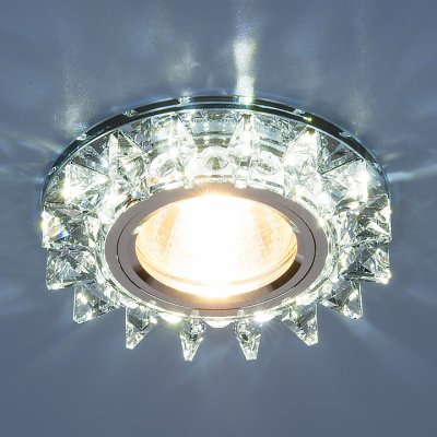 

Точечный светодиодный светильник с хрусталем Электростандарт 6037 MR16 BL сапфир/хром, 6037 MR16 BL