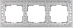 Рамка на 3 поста (жемчужный) WL07-Frame-03 Werkel