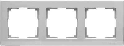 Рамка на 3 поста (серебряный) WL04-Frame-03 Werkel