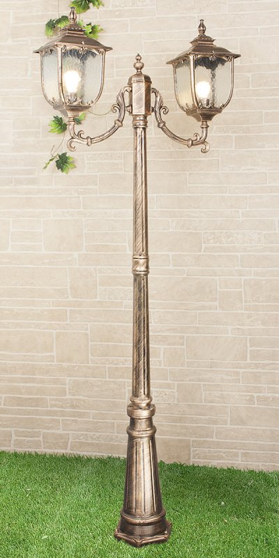 Светильник на столбе Elektrostandard Sculptor F/2 черное золото (арт. GLXT-1407F/2) Светильник на столбе Elektrostandard Sculptor F/2 черное золото (арт. GLXT-1407F/2)