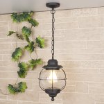 Regul H черная медь уличный подвесной светильник IP44 GLXT-1475H Elektrostandard