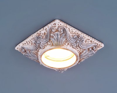 Светильник точечный Elektrostandard 4066 айвори / серебро (CH)