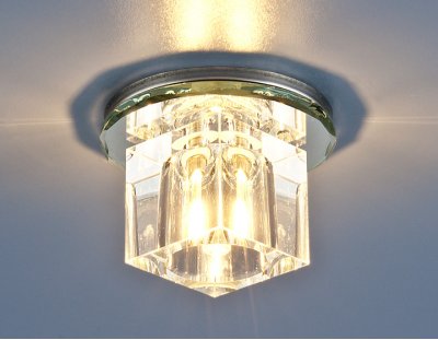 Точечный светильник Elektrostandard 8163 WH/WH (белый / прозрачный)