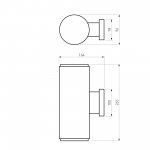 Уличный настенный светильник Strict IP54 1403 TECHNO черный Elektrostandard