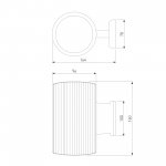 Уличный настенный светильник Strict IP54 1404 TECHNO черный Elektrostandard