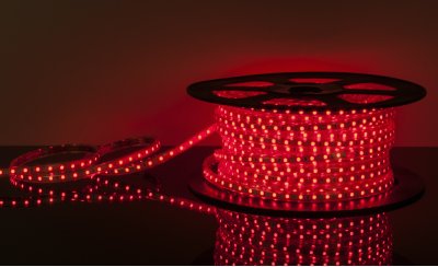Светодиодная лента LSTR003 220V 14,4W IP65 красный Elektrostandard