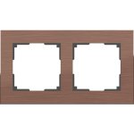 Рамка на 2 поста (коричневый алюминий) WL11-Frame-02 Werkel
