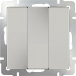 Выключатель трехклавишный (слоновая кость) WL03-SW-3G-ivory Werkel