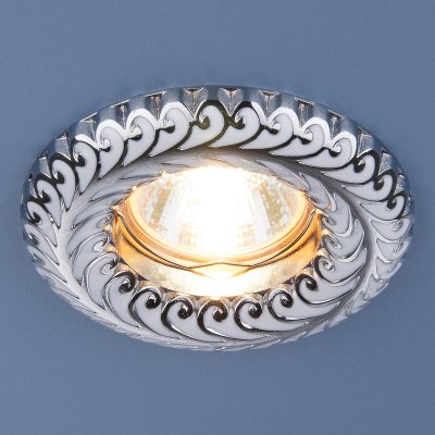 Точечный светильник Elektrostandard 7001 MR16 WH/SL белый/серебро