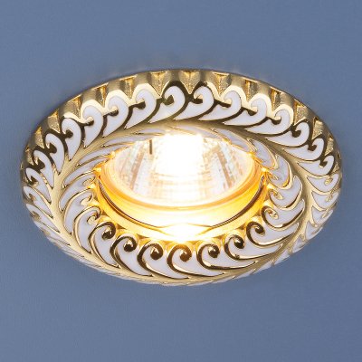 Точечный светильник Elektrostandard 7001 MR16 WH/GD белый/золото