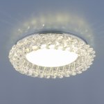 Точечный светильник с хрусталем Elektrostandard 1063 GX53 CH / CL хром / прозрачный