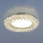 Точечный светильник с хрусталем Elektrostandard 1063 GX53 GD / CL золото / прозрачный