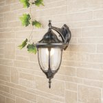 Светильник уличный настенный Elektrostandard GL 1003D черное золото