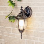 Уличный настенный светильник GL 1002D черное золото Elektrostandard