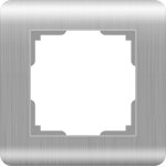 Рамка на 1 пост (серебряный) Werkel WL12-Frame-01