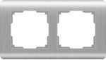 Рамка на 2 поста (серебряный) Werkel WL12-Frame-02