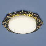 Встраиваемый точечный светильник Elektrostandard 1065 GX53 BK/GD черный/золото