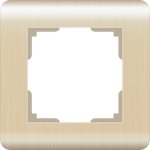 Рамка на 1 пост (шампань) Werkel WL12-Frame-01