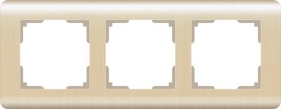 

Рамка на 3 поста (шампань) WL12-Frame-03 Werkel, WL12-Frame-03 шампань