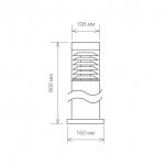 Ландшафтный светильник IP54 1507 TECHNO черный Elektrostandard