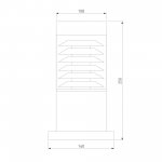Ландшафтный светильник IP54 1508 TECHNO черный Elektrostandard
