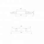 Точечный светильник 1051/2 BK черный Elektrostandard