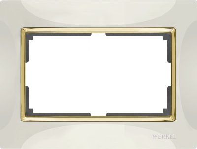 

Рамка для двойной розетки (слоновая кость/золото) WL03-Frame-01-DBL-ivory-GD Werkel, WL03-Frame-01-DBL-ivory-GD слоновая кость / золото