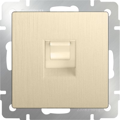 

Розетка Ethernet RJ-45 (шампань рифленый) WL10-RJ-45 Werkel, WL10-RJ-45 шампань рифленый