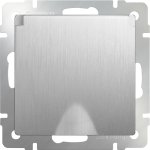 Розетка влагозащ. с зазем. с защит. крышкой и шторками (cеребряный рифленый) WL09-SKGSC-01-IP44 Werkel