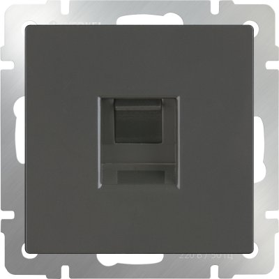 

Розетка Ethernet RJ-45 (серо-коричневый) WL07-RJ-45 Werkel, WL07-RJ-45 серо-коричневый
