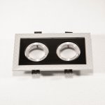 Точечный светильник с поворотным механизмом Elektrostandard 1041/2 MR16 SL/BK серебро/черный