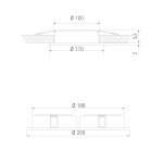 Алюминиевый точечный светильник 1071/2 MR16 WH белый Elektrostandard