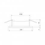 Алюминиевый точечный светильник 6069 MR16 WH белый Elektrostandard