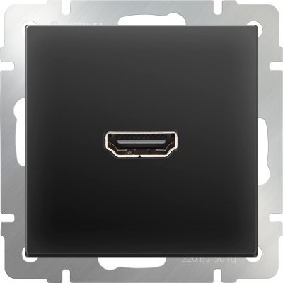 

Розетка HDMI (черный матовый) WL08-60-11 Werkel, WL08-60-11 черный матовый