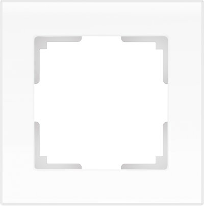 

Рамка на 1 пост (белый матовый) WL01-Frame-01 Werkel, WL01-Frame-01 белый матовый, стекло