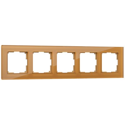 Рамка на 5 постов (бронзовый,стекло) Werkel WL01-Frame-05