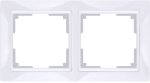 Рамка на 2 поста (белый, basic) Werkel WL03-Frame-02