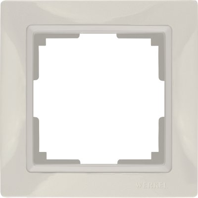Рамка на 1 пост (слоновая кость, basic) WL03-Frame-01 Werkel