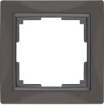 Рамка на 1 пост (серо-коричневый, basic) Werkel WL03-Frame-01