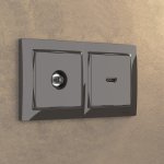 Рамка на 2 поста (серо-коричневый, basic) WL03-Frame-02 Werkel