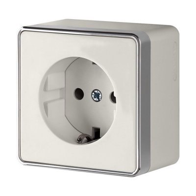 Розетка с заземлением и шторками Gallant (слоновая кость) Werkel WL15-02-02