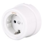 Розетка с заземлением (белый) Ретро WL18-03-01 Werkel