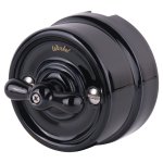 Переключатель одноклавишный (черный) Ретро WL18-01-03 Werkel