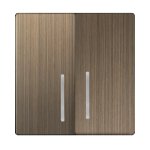 Набор клавиш для выключателя двухклавишного с подсветкой (бронзовый) WL12-SW-2G-LED-CP Werkel