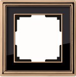 Рамка на 1 пост (золото/черный) WL17-Frame-01 Werkel