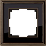 Рамка на 1 пост (бронза/черный) Werkel WL17-Frame-01