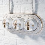 Рамка на 3 поста (белое золото) WL70-frame-03 Werkel