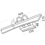 Светильник Elektrostandard Selenga LED хром (дефект основания) (MRL LED 7W 1004 IP20)